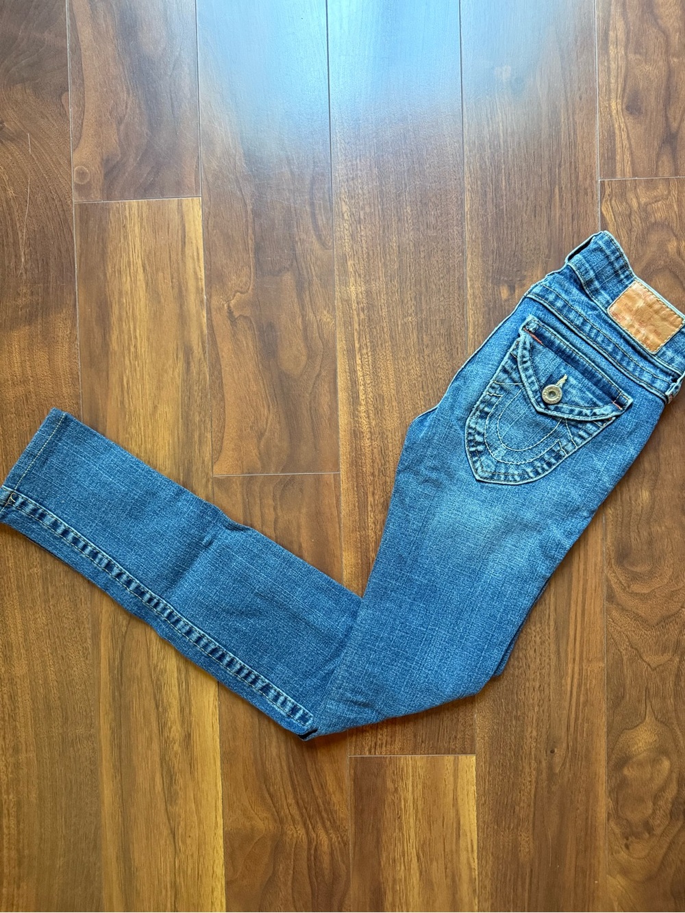 Y2K! True Religion Straight Leg Low Rise Jeans / Size 25 / EUC!